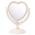 thumbnail image 1 of Miangastore 1pc Heart Shaped Vanity Mirror Tabletop Double Sided Mirror Rotatable Vanity Mirror Desk Mirror, 1 of 9
