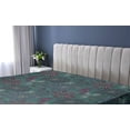 thumbnail image 5 of Ambesonne Dahlia Flowers Fitted Sheet, Floral Scene Jungle, Full Size, Teal Plum Dark Lavender, 5 of 5