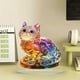 thumbnail image 4 of Decoración del hogar, decoración de habitaciones, decoración de paredes, acrílico 2D, color plano, gatos, mesa, decoración de pie, una decoración, 4 of 5
