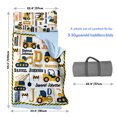 thumbnail image 6 of Evulum Custom Toddler Boys Sleeping Bag, Nap Mat for Daycare Preschool, Kids Sleeping Bag & Pillow and Blanket for Kindergarten, Personalized Name Easy Carry Sleeping Mat Engineering Vehicles, 6 of 9