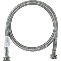 Supco ?" X 6' Stainless Steel Inlet Hose for Washers, 3806FFSS