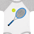thumbnail image 4 of Inktastic Blue Tennis Racket and Ball Boys or Girls Baby Bodysuit, 4 of 5