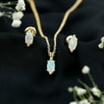 thumbnail image 3 of Rosec Jewels Real Ethiopian Opal Pendant and Earrings Set - Marquise Shape Opal Jewelry Set for Women - AAA Grade - Ready to Gift, 18K Yellow Gold, 3 of 8