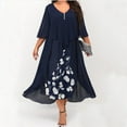 thumbnail image 1 of Robe à Manches Longues Femme Mode Robe Imprimée à Manches Longues Boutons Col Rond Élégante Robe Rétro Longue Robe T-Shirt Femme Robe à Manches Longues Femme Robe à Manches Longues pour Femme Aguichant, 1 of 8