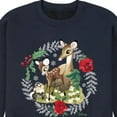 thumbnail image 3 of Disney Bambi - Christmas - Family In The Forest - Men's Crew Neck Fleece Pullover, 3 of 5