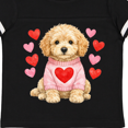 thumbnail image 4 of Inktastic Cute Golden Doodle Puppy Heart Valentine's Day Boys or Girls Toddler T-Shirt, 4 of 5