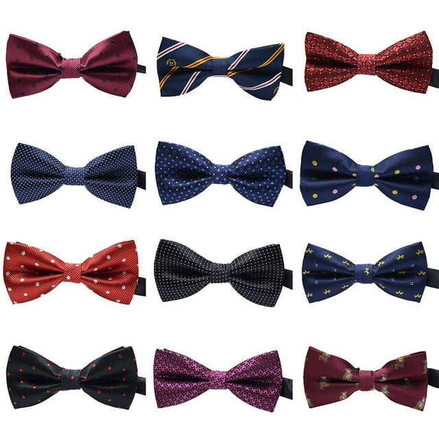 Maoww Men Colorful Pattern Formal Necktie Adult Men bowtie Male Business Meeting Wedding Polyester Yarn Bowtie