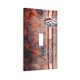 thumbnail image 2 of Panel de interruptores de pared con marco romano de cuero simple Broncos Switching Lights, interruptor de luz simple, doble o con tirador, 2 of 8