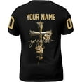 thumbnail image 3 of Lotusprinthandmade Personalized Jesus Christian Unisex T-shirt 3D, Jesus Shirt, Christian Shirt, 3 of 5