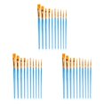thumbnail image 4 of Yuarrent 10 piezas de pinceles de pintura con mango de madera, juego de aceite de acuarela, accesorios de pinceles portátiles DIY, azul Type1 NO1, 4 of 6