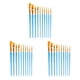 thumbnail image 4 of Yuarrent 10 piezas de pinceles de pintura con mango de madera, juego de aceite de acuarela, accesorios de pinceles portátiles DIY, azul Type1 NO1, 4 of 6