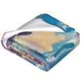 thumbnail image 2 of Bixox Fleece Blanket Dolphin Rainbow Horse Pattern Super Soft Double-Sided Microfiber Flannel Blanket for Sofa, Bed, Couch,Suitable for All Seasons -, 2 of 5