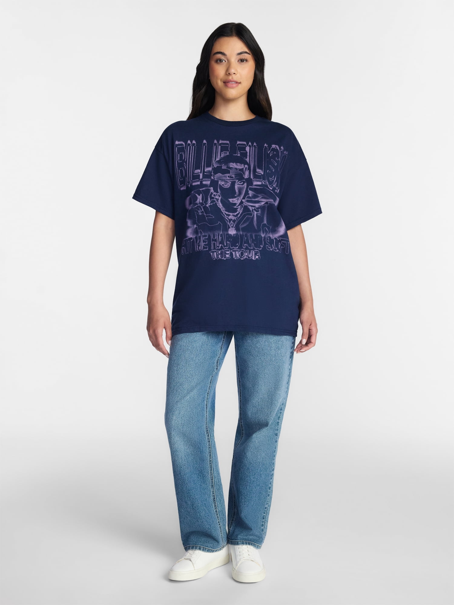 Billie Eilish Women's Hit Me Hard and Soft The Tour Graphic Tee with Short Sleeves, Sizes XXS-XXL