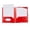 Red, variant on Yellow Plastic Folder with Pockets and Prongs, Letter Size 3 Hole Fastener Folder with Two Pocket Storage, Heavy Duty Poly Document Organizer with Card Slot for School Office Business Home
