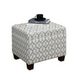 thumbnail image 5 of Pemberly Row Storage Ottoman in Gray Faux Leather Print Fabric, 5 of 10