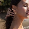 thumbnail image 2 of HOLYMAGIC Women Ear Clip 14K Gold Plated Non Pierced CZ Jewelry Gift, 2 of 7