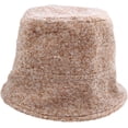 thumbnail image 3 of CoCopeaunts Women's Bucket Hat Solid Color Woolen Felt Fisherman Hat Outdoor Versatile Warm Hat Roll-up Brim Soft Foldable, 3 of 8