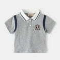 thumbnail image 5 of Hienoo Toddler Boys Summer Outfits Casual Short Sleeve Polo Shirt Shorts Set, Sizes 3-4T, 5 of 6