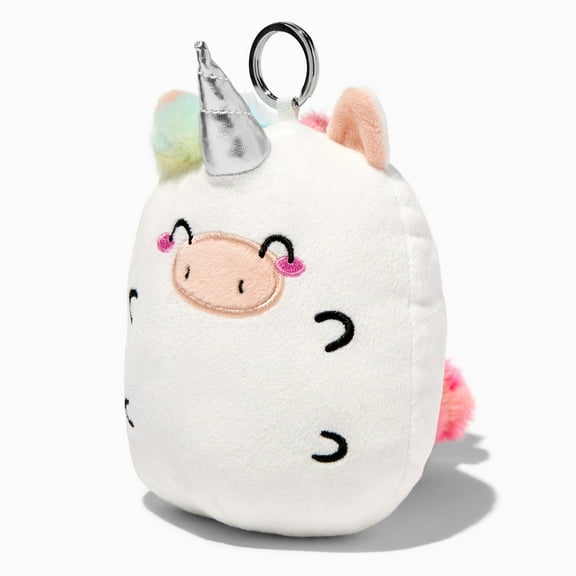 Claire's Chubby Unicorn 5'' Plush Toy Keychain