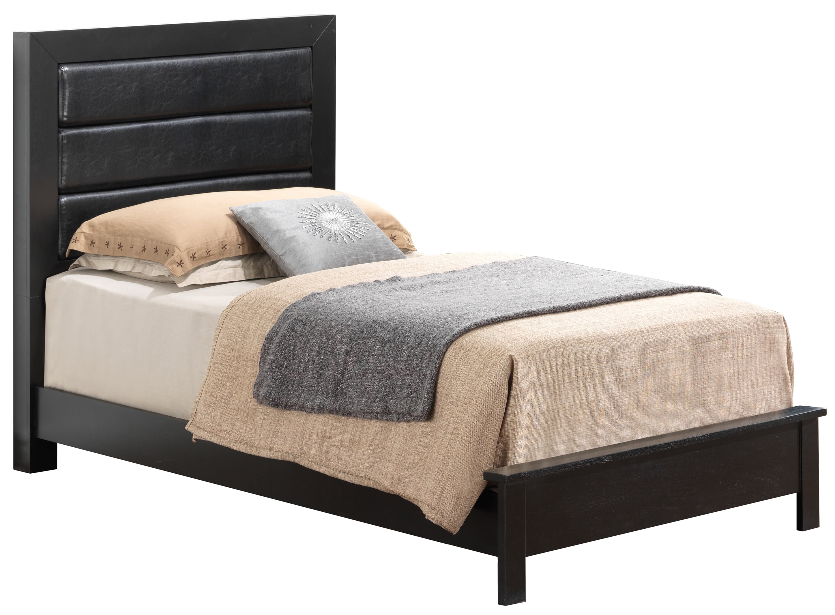Glory Furniture Burlington Twin Bed in Black Color