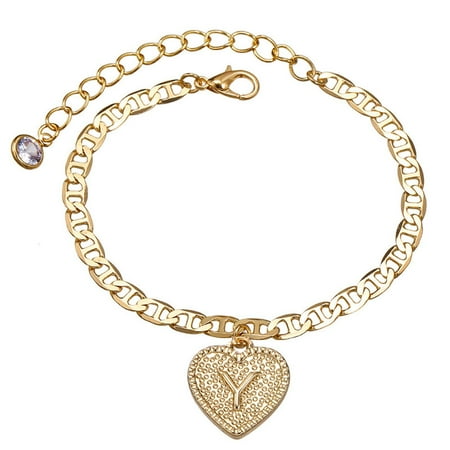 

Danhjin Ankle Bracelets for Women European And American Beach Style 26 English Letters Love Anklet Jewelry Anklet Ankle Bracelet Foot Chain Accessories Foot Jewelry for Women and Girls - Clearance