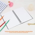 thumbnail image 3 of 5 Piezas A5 Cuaderno Espiral Negro de Bocetos en Paquete Diario Sin Reglas Papel Grueso 50 Hojas 100 PáGinas Forro, 3 of 5