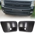 thumbnail image 2 of Bumper End Extension Caps Set Primed For 2007-2013 Chevy Silverado 1500 Fog Light Holes Front, 2 of 12
