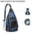thumbnail image 2 of Tropical Butterfly Sling Backpack – Artistic & Fashionable Crossbody Shoulder Bag, MultiLayer Storage for Outdoor Adventures, Commuting & Photography, 2 of 4