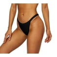 thumbnail image 6 of Charmo Women Sporty Top Bikini Set Thong Bottom Bathing Suit Cutout Swimsuit, 6 of 7
