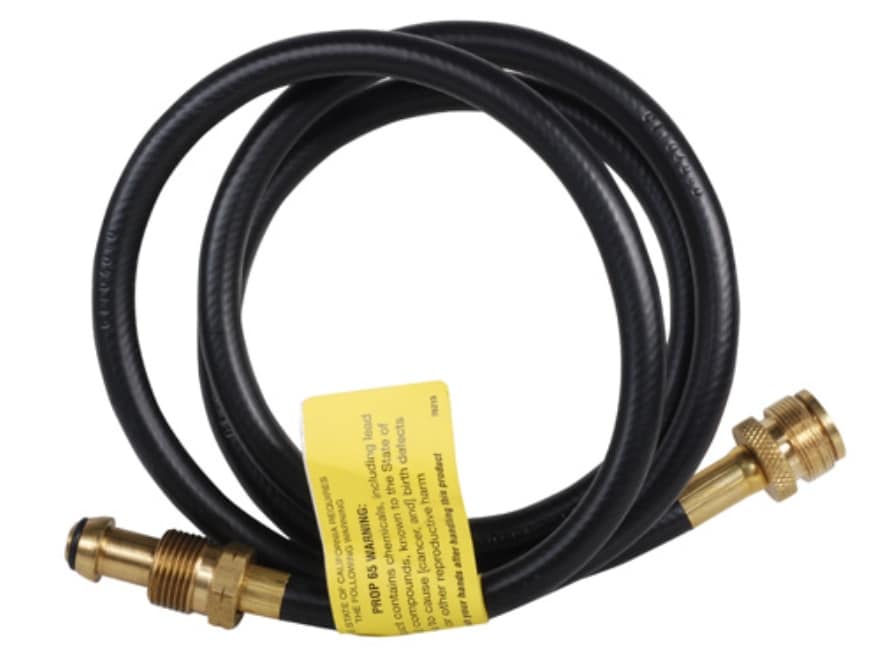 Mr. Heater 5 Feet Propane Hose Assembly - Excess Flow So ft Nose POL x 1/4in Inverted Male Flare