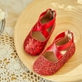 thumbnail image 3 of Toddler Flower Girl Dress Shoes - Girl Ballet Flats Party School Shoes Wedding, 3 of 6