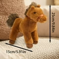 thumbnail image 4 of Garloy Soft Adorable Horse,Gifts For Horse Lovers,Horse Plush Toy,Walking Horse,Play Horses,Plush Doll,Horse Plush,Plush Stuffed Animal Toy,Small Plush Toys Gifts,Horse Stuffed Animal,9.8"x5.9", 4 of 9