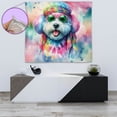 thumbnail image 4 of Hippie Bichon Frise Portrait Watercolor Tie-Dye Vintage Styles Tapestry Bichons Dog Lovers Gifts Idea Wall Hanging Backdrop Home Decor - 00014, 4 of 5
