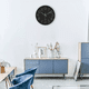 thumbnail image 4 of Reloj De Pared Decorativo Moderno 3d Cuarzo Negro con Plata, 4 of 5