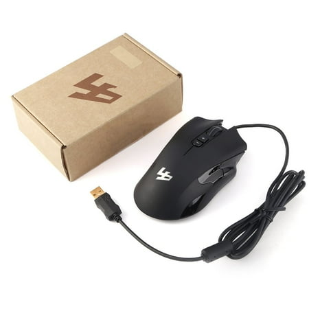 4 Buttons LED USB Port Interface Wired Optical Gaming Mouse 5D 250-4000 DPI 5V 100mA