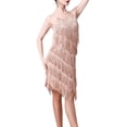 thumbnail image 3 of Vestido con borlas de lentejuelas Strade Fareast Limited Dorado champagne, 3 of 7