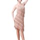 thumbnail image 3 of Vestido con borlas de lentejuelas Strade Fareast Limited Dorado champagne, 3 of 7