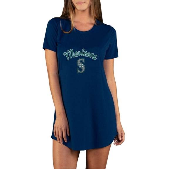 Women's Concepts Sport Navy Seattle Mariners Marathon Knit Nightshirt