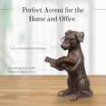 thumbnail image 4 of Young's Inc 21292 3.25 in. Resin Reading Brown Dog with Glasses, 4 of 4