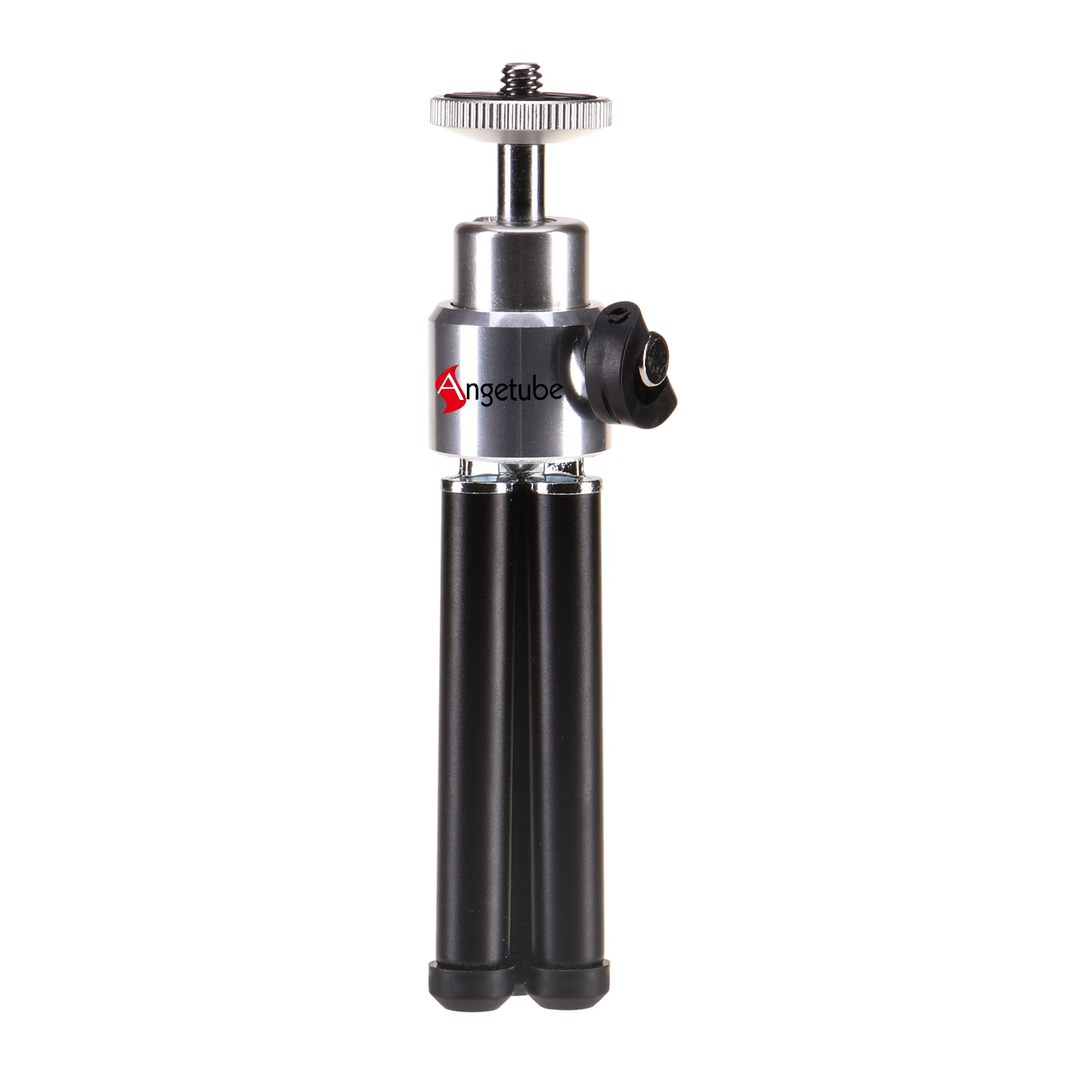 Angetube Mini Metal Table Tripod with 360° Ball Head, Supports Vertical Recording and Handle, Portable Travel Tripod with 1/4 Inch Screw for Camera Mobile Phone Action Cam