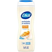 Dial Body Wash, Exfoliating Cocoa Butter & Orange Extract, 16 Ounce