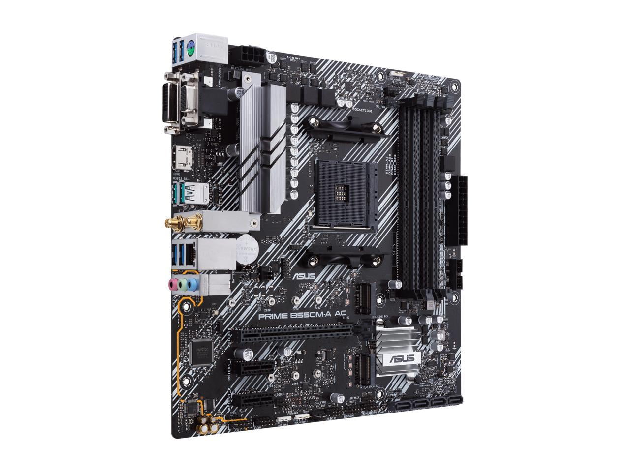 Asus Prime B550M-A AC Desktop Motherboard - AMD Chipset - Socket AM4 - Micro ATX