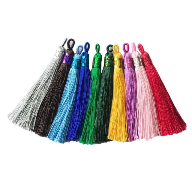 10x 90mm Multi Tassel DIY Pendiente Pendiente Resultados Hecho A Mano Decoración Del Hogar - combo 2 Sunnimix Borla sedoso