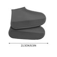 thumbnail image 5 of Clearance!Waterproof Shoe Covers, High-Elasticity Emulsion Shoe Covers for Rain, Non-Slip Reusable Rain Cover for Shoes Apply to Men, Women, Kids(M), 5 of 7