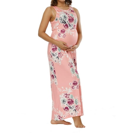 Pregnant Women Long Maxi Gown Sleeveless Vest Photography Photo Shoot Fancy Maternity