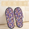 thumbnail image 2 of Balery rock Skull record Pantuflas de Casa de Felpa Silenciosas con Diseño Estampado, Zapatillas Cómodas Antideslizantes de Algodón para Interior-Medium, 2 of 8
