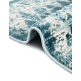 thumbnail image 5 of Unique Loom Leipzig Collection Area Rug - Dresden (3' 3" Round Blue/Gray), 5 of 11