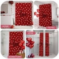 thumbnail image 6 of White Love Shower Curtain, 36" x 72", Heart Valentines Red Waterproof Bathroom Curtain Washable Shower Curtain Set with 12 Hooks, 6 of 9