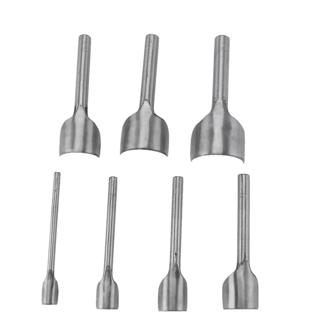 Poinçonneuse Outils de Sangle, 7pcs / Set Cuir Bricolage Poinçonneuse Demi-Rondcutter Fonctionnalité Polyvalente