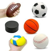 Squish-Eez Six Pack Jumbo Sports Squishy Toy Assortment Slow Rising Scented
